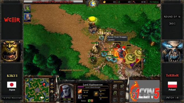 Warcraft 3 2005 - ACON5 (Round 16) TeRRoR (Ud) vs KIKUI (Orc) смотреть онлайн