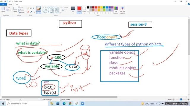 Data types and categories| introduction |python|telugu| session-3 смотреть онлайн