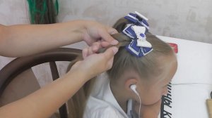 Простая и красивая прическа на 1 сентября.