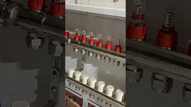 Монтаж трубы для теплого пола, заливка бетона, сравните до и после! смотреть онлайн