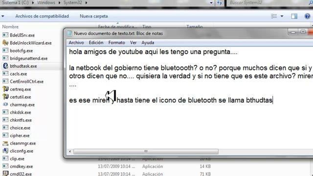 La Netbook Del Gobierno Tiene Bluetooth?