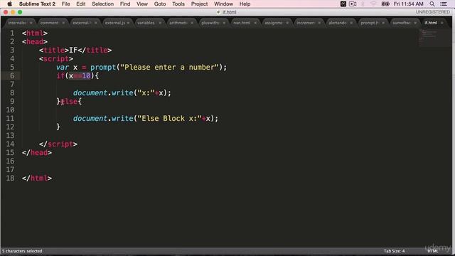 JavaScript If-Else смотреть онлайн