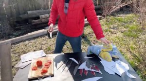 Обзор клинков из стали Х12мф и Дамаск. Кузница И.А. Бахарева.