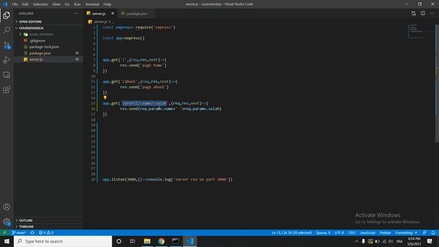 Course NodeJs In Arabic | 17 params and query params смотреть онлайн