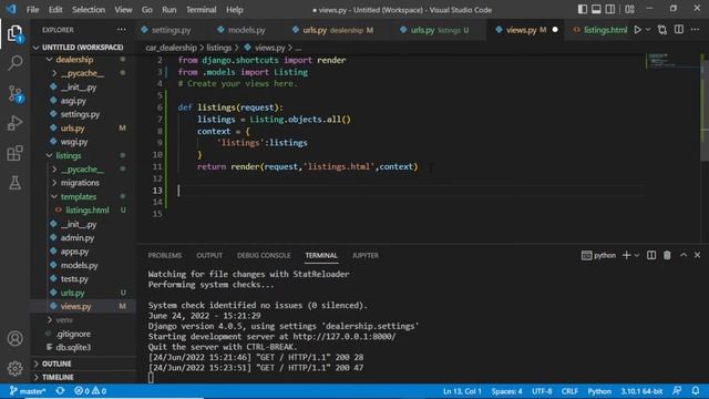 Django 4.0 Crash Course | Build a Car Dealership Website - Querying Database смотреть онлайн