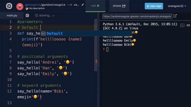 [Language skills Python] Default Parameters and Keyword Arguments [Tutorial] смотреть онлайн