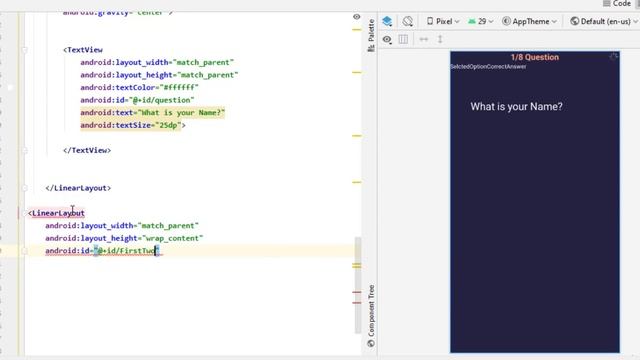 Quiz app in android studio | UI Designing | Part-1 | Quiz app in android studio with source code смотреть онлайн
