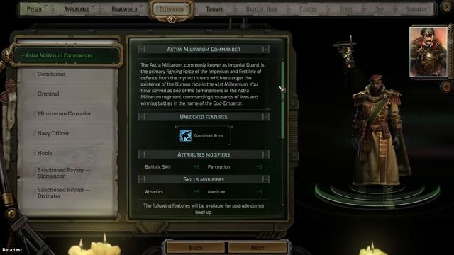 WH40k - Rogue Trader : Créer son personnage sur la bêta смотреть онлайн