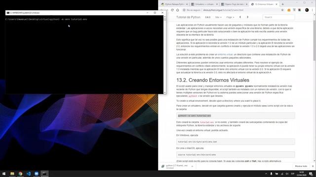 Instalar Entorno Virtual Python en Windows 10 - virtualenv смотреть онлайн