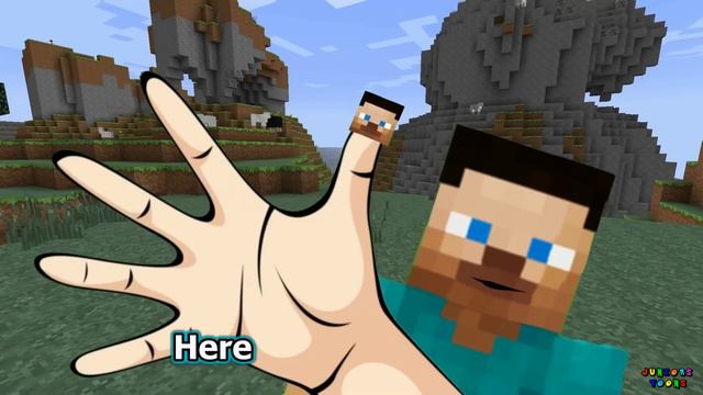 Minecraft Finger Family - Minecraft Nursery Rhyme Song #MINECRAFT #FINGERFAMILY | JUNIORS TOONS