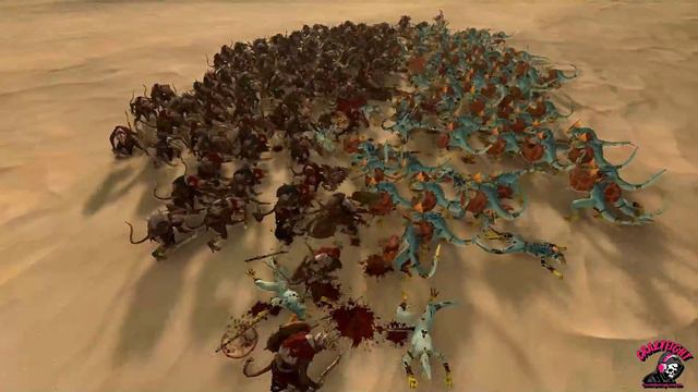 Total War: Warhammer II ♦ Fight Club ♦ Clanrats (Shields) vs. Skink Cohort смотреть онлайн