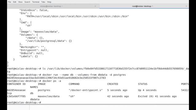 The BEST way to setup Postgres docker container using data only container смотреть онлайн