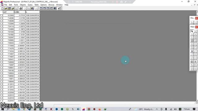 How to transform Point from Geographic Coordinates (LatLong) to Ghana Nat. Grid using Mapinfo Prof смотреть онлайн
