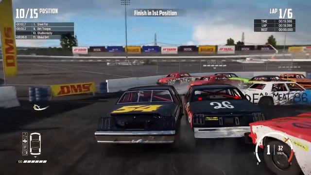 Wreckfest Gameplay Xbox One смотреть онлайн