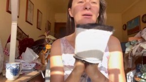 Меховая шляпка-таблетка