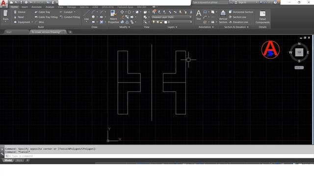 How to Mirror Objects in AutoCAD|Offset|Purge|Convert Higher to lower version Drawing|JastGIS смотреть онлайн