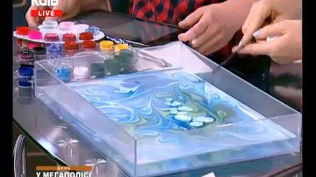 Эбру-Арт, искусство рисование на воде смотреть онлайн