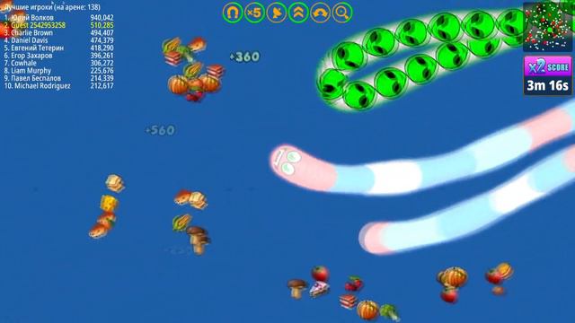#19 Top001 Best Worm Wormszone Io Time Limit Mode World Record Wormzone