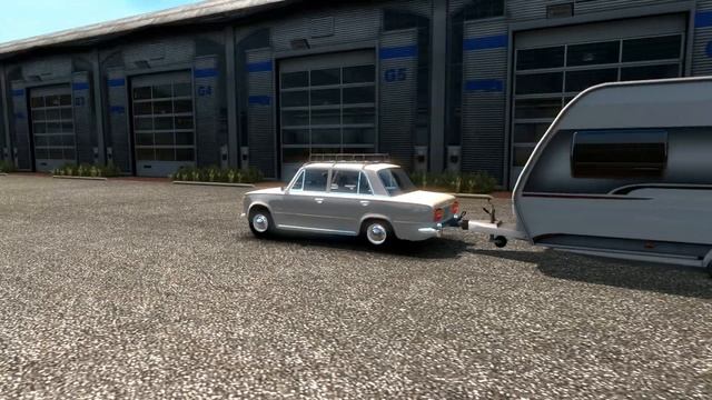 Fiat 124 версия 1.3 для Euro Truck Simulator 2 Копейка по итальянски ! смотреть онлайн