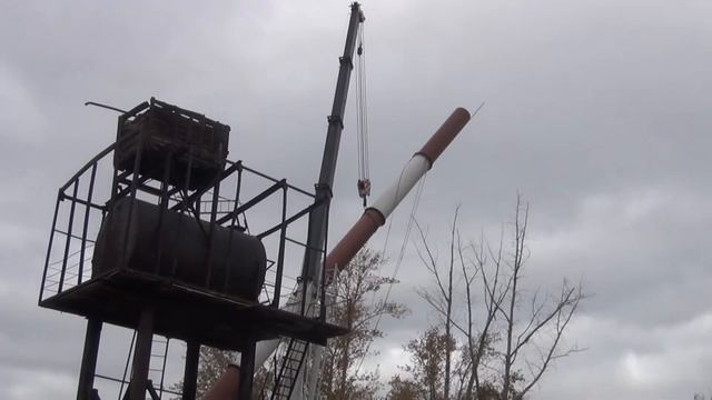 Установка дымовой трубы в п. Тапхар смотреть онлайн