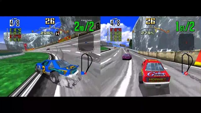 Daytona USA - 2 Player LAN (Model 2 Emulator) Beginner track смотреть онлайн