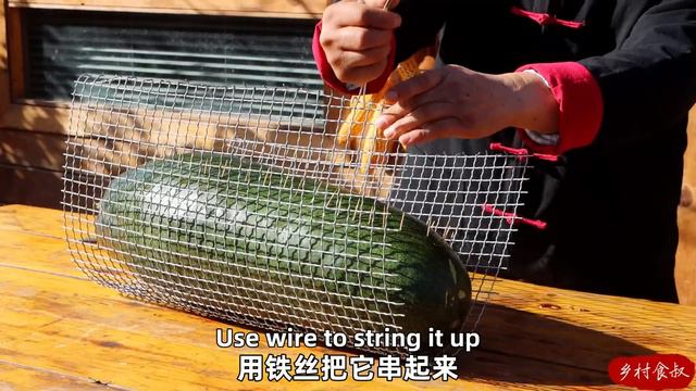 Huge LAMB Tucked In 30Ib Of Winter Melon! Grilled In Clay Oven Till Tender | Uncle Rural Gourmet