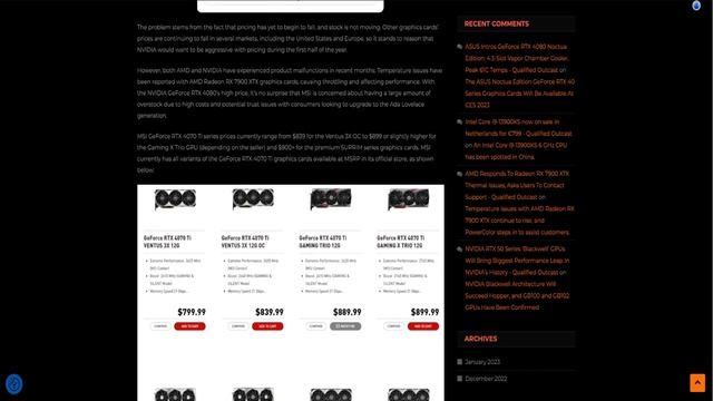 MSI is NOT HAPPY with NVIDIA and says BUY the RTX 4070 Ti смотреть онлайн