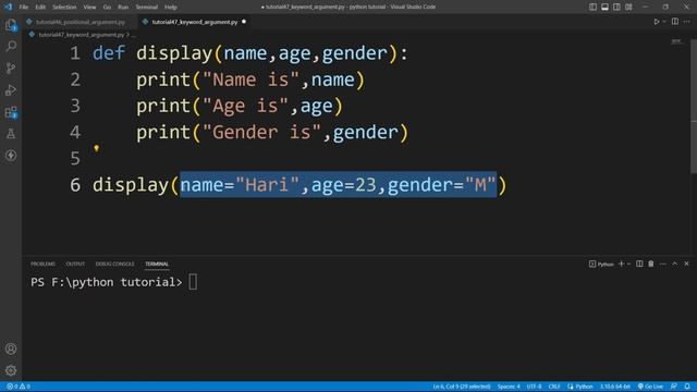 What is Keyword Argument in Python ? Python Tutorial For Beginners Part #47 смотреть онлайн