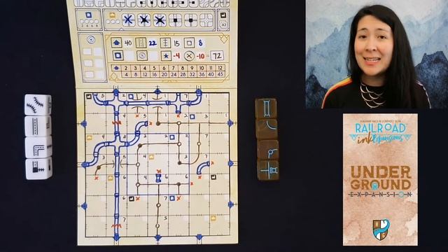 Railroad Ink UNDERGROUND EXPANSION PACK Tutorial ? смотреть онлайн