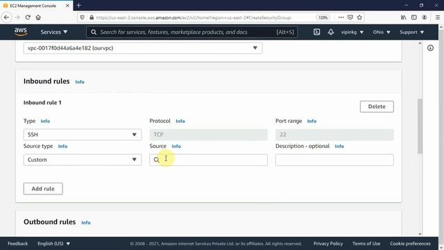 10 How to create Security Group on AWS VPC | AWS Tutorial | Cloud Computing in Hindi смотреть онлайн