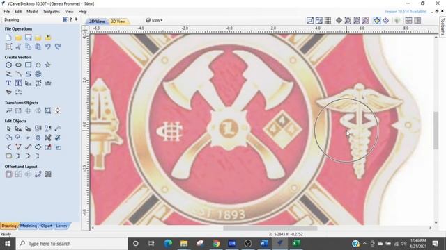 Design Projects From Difficult Bitmaps [Bitmap Tracing Isn't Enough] - Maltese Cross Fire emblem смотреть онлайн