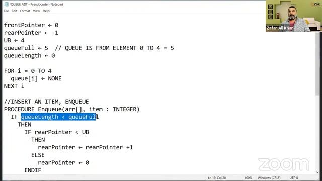 Queue ADT | Circular Queue | A Level | By Zak смотреть онлайн