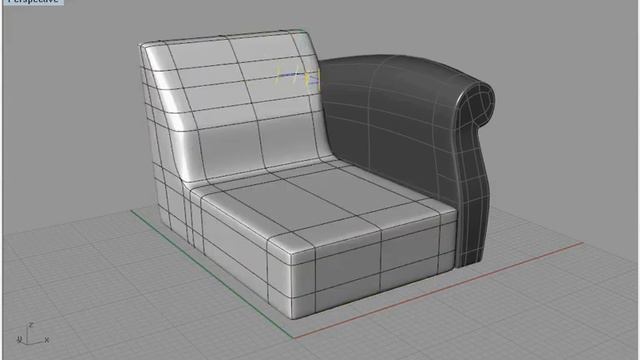 T-Splines for Rhino: modeling a couch (time compressed) смотреть онлайн