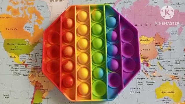 Creative colourful fidget popping its bubbles || brain box game смотреть онлайн