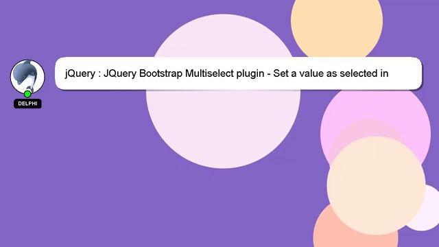 jQuery : JQuery Bootstrap Multiselect plugin - Set a value as selected in the multiselect dropdown смотреть онлайн