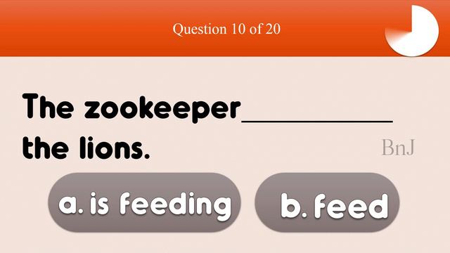 Simple Present Tense and Present Progressive Tense Topic |English Grammar Quiz |Beginner English| смотреть онлайн
