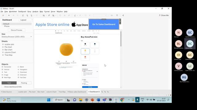 Tableau Course - Basic To Intermediate (Workshop) (Jan Batch) (EP#16) (Dashboard Objects) смотреть онлайн