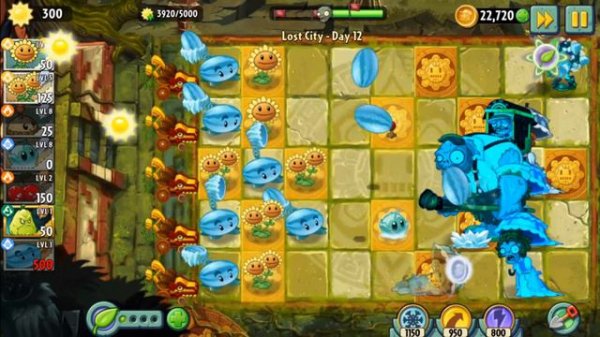 Plants Vs Zombies 2. Lost City - Day - 12. Gameplay Walkthrough. Part 52.