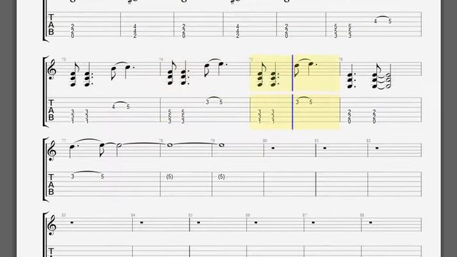 Metallica   The Struggle Within Kirk Guitar Tablature