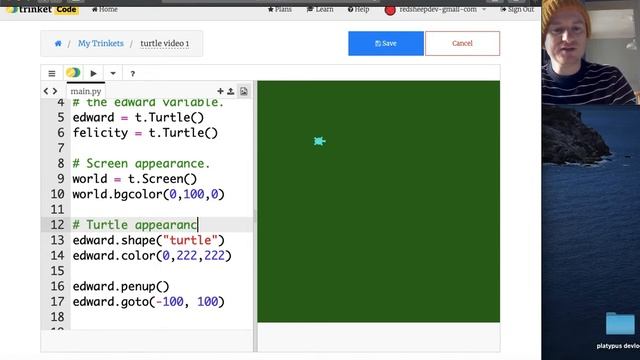 Python tutorial: turtle racing video 1 смотреть онлайн