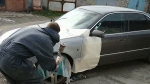 Покраска авто для начинающих своими руками. Шпаклевка грунт металлик лак, как покрасить Audi A8