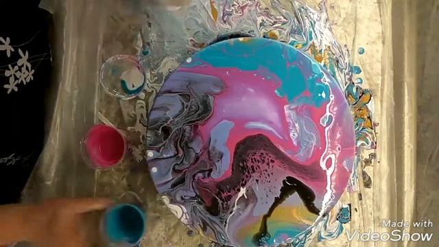 Часики часть1. FluidArt. Техника заливки акрилом