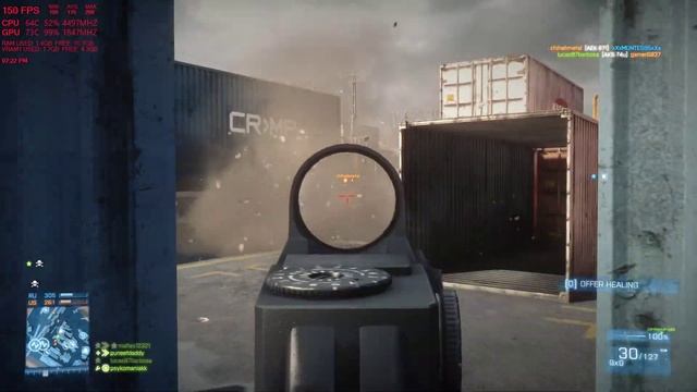 Battlefield 3 - i7 7700k & GTX 1060 PERFORMANCE FPS TEST (Ultra 1080p) смотреть онлайн