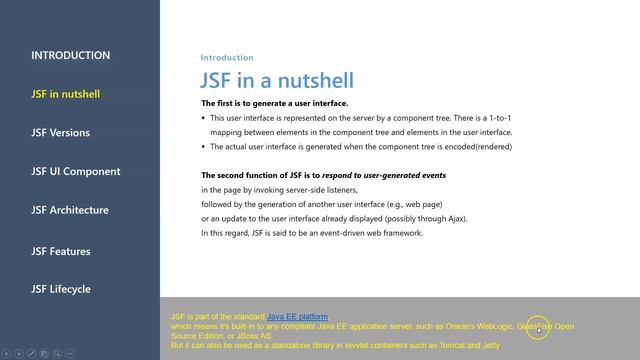 JSF Introduction смотреть онлайн