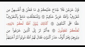 Сура 2, стр. №39, аяты 238-245, Аль-Бакара. Учебное чтение Корана.