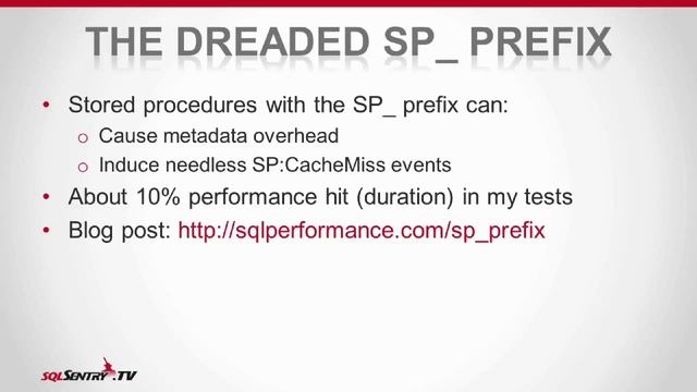 The Dreaded SP_ Prefix смотреть онлайн