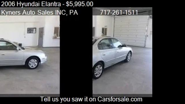 2006 Hyundai Elantra GLS for sale in Chambersburg, PA 17202 смотреть онлайн