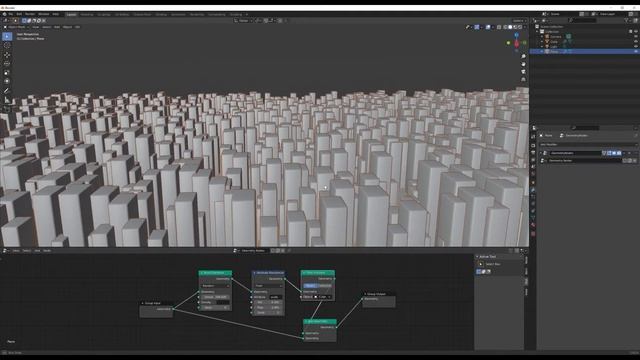 Cube City in blender 2.92 | Geometry Node Basics смотреть онлайн