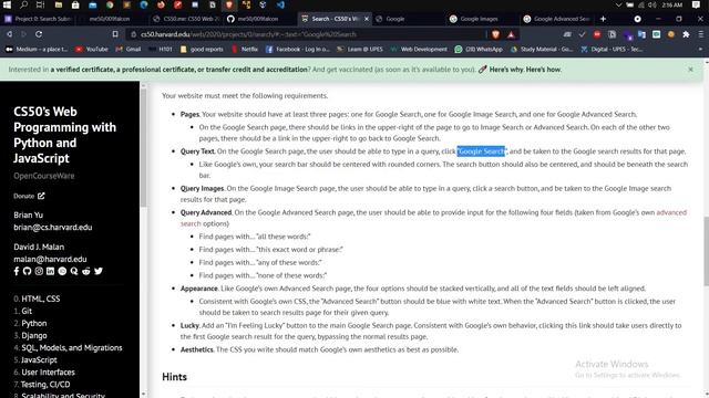 Project 0: Search Submission, Cs50 web programming with python and javascript смотреть онлайн