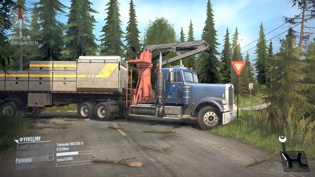 Spintires: MudRunner gameplay american wilds Freightliner FLD 120 ? смотреть онлайн